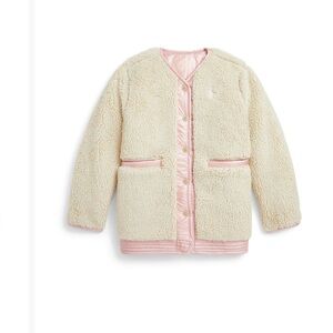Polo by Ralph Lauren Cream and Pink Kids Jacket